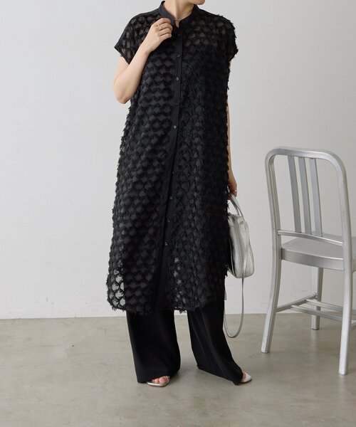 ear PAPILLONNER(イアパピヨネ)の「カットJQシャツコーデセット【SUM1 STYLE】(つなぎ/オールインワン・レディース・ブルー/ブラック・FREE)」の15枚目の写真