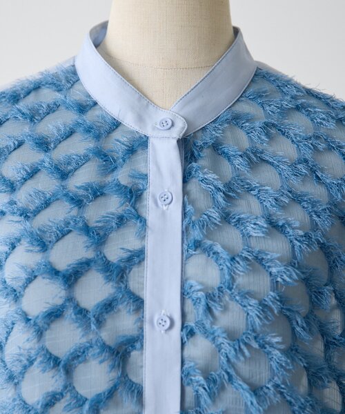 ear PAPILLONNER(イアパピヨネ)の「カットJQシャツコーデセット【SUM1 STYLE】(つなぎ/オールインワン・レディース・ブルー/ブラック・FREE)」の3枚目の写真