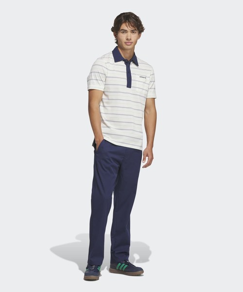 adidas(アディダス)の「オリジナルス アーカイブ ストライプ ポロ【adidas Golf/アディダスゴルフ】(ポロシャツ・メンズ・ホワイト系その他・XX-LARGE/3XL/LARGE/MEDIUM/SMALL/X-LARGE)」の5枚目の写真