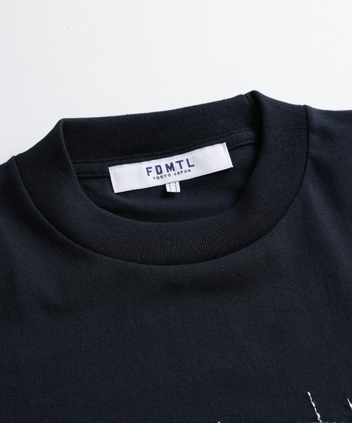 FDMTL(ファンダメンタル)の「FDMTL/ファンダメンタル/CIRCLE SASHIKO TEE(Tシャツ/カットソー・メンズ・ホワイト/ネイビー・4/3/2/1)」の7枚目の写真
