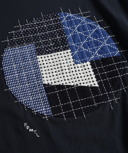 FDMTL(ファンダメンタル)の「FDMTL/ファンダメンタル/CIRCLE SASHIKO TEE(Tシャツ/カットソー・メンズ・ホワイト/ネイビー・4/3/2/1)」の8枚目の写真