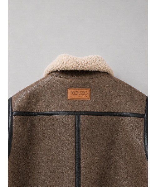 THE TOKYO(ザトウキョウ)の「【KENZO/ケンゾー】SHEARLING TRUCKER JACKET(ムートンコート・メンズ・ダークブラウン・MEDIUM/LARGE/X-LARGE)」の7枚目の写真