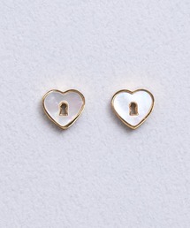 gargle（ガーグル）の「gargle ガーグル：STAINLESS ステンレスシリーズ　ハートロック　ピアス（ピアス（両耳用））」