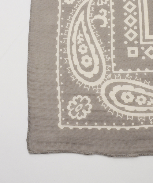 manipuri（マニプリ）の「《追加》manipuri マニプリ インドストール Tradition 120x120cm（ストール/ショール・レディース・グレー・FREE）」の4枚目の写真
