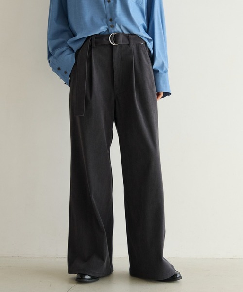 PBLIM(ページボーイリム)の「《UNISEX》コーデュロイベルトパンツ(その他パンツ・レディース・クリーム/チャコールグレー・LARGE/MEDIUM)」の3枚目の写真