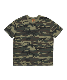 ERSCO（イーアルエスコ）の「スカルファイルカモTシャツ_カーキ（Tシャツ/カットソー）」