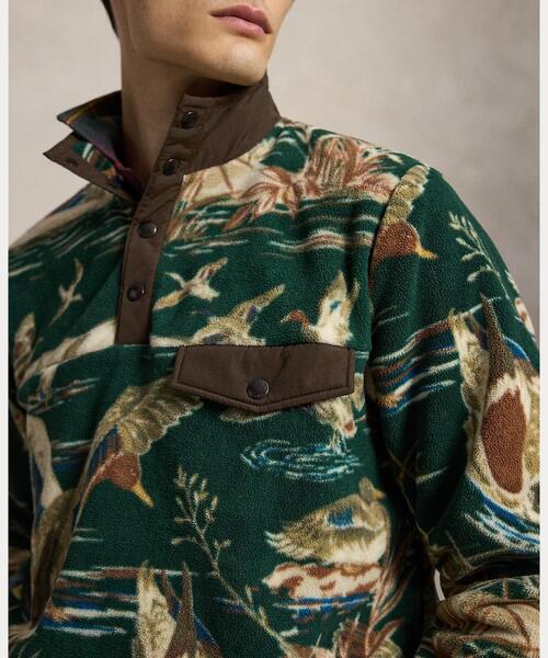 POLO RALPH LAUREN(ポロ ラルフ ローレン)の「ダックプリント ブラッシュド フリース プルオーバー(その他トップス・メンズ・グリーン・L/M/S/XS)」の5枚目の写真