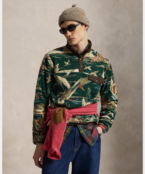 POLO RALPH LAUREN(ポロ ラルフ ローレン)の「ダックプリント ブラッシュド フリース プルオーバー(その他トップス・メンズ・グリーン・L/M/S/XS)」の7枚目の写真