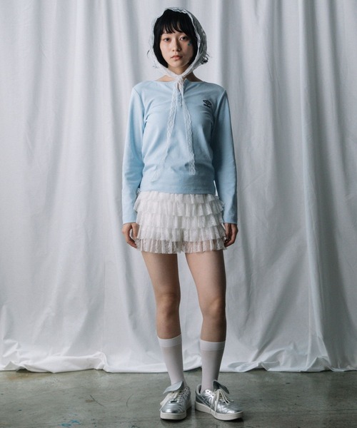 ALAND(エーランド)の「【UNISEX】ALAND×UMBRO/アソートヘンリーネックカットソー(Tシャツ/カットソー・レディース・オフホワイト/ブラック/グレー/ブルー・LARGE/SMALL)」の7枚目の写真
