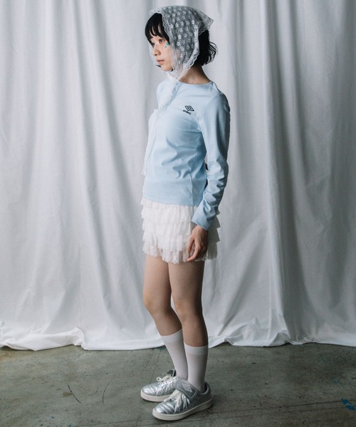 ALAND(エーランド)の「【UNISEX】ALAND×UMBRO/アソートヘンリーネックカットソー(Tシャツ/カットソー・レディース・オフホワイト/ブラック/グレー/ブルー・LARGE/SMALL)」の8枚目の写真