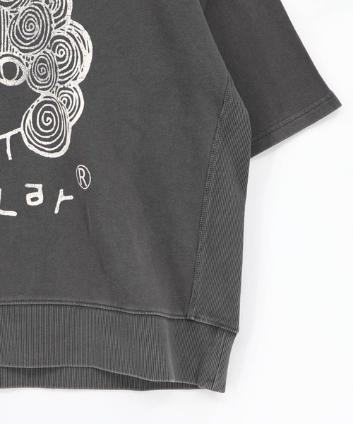 ScoLar(スカラー)の「163622:スカラーちゃん ピグメント染めプルオーバー(Tシャツ/カットソー・レディース・ブラウン/チャコールグレー・M)」の10枚目の写真