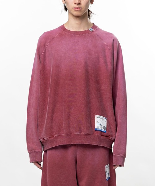 In・stru(men-tal).(インストルメンタル)の「【in・stru(men-tal).】FRENCH TERRY DISTRESSED PULLOVER(スウェット・メンズ・ブラック/レッド/タン/グリーン・46/48)」の1枚目の写真