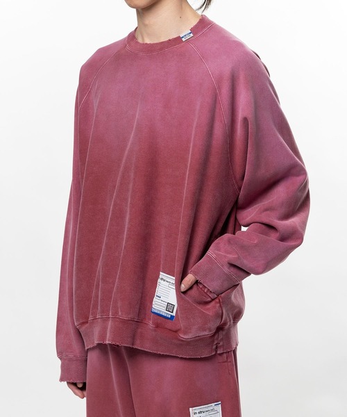 In・stru(men-tal).(インストルメンタル)の「【in・stru(men-tal).】FRENCH TERRY DISTRESSED PULLOVER(スウェット・メンズ・ブラック/レッド/タン/グリーン・46/48)」の10枚目の写真