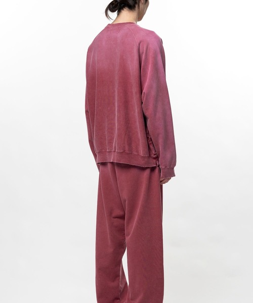 In・stru(men-tal).(インストルメンタル)の「【in・stru(men-tal).】FRENCH TERRY DISTRESSED PULLOVER(スウェット・メンズ・ブラック/レッド/タン/グリーン・46/48)」の9枚目の写真