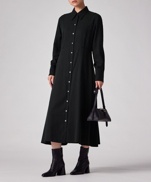 Paul Smith(ポールスミス)の「ウィメンズ コンビネーション シャツドレス / 265207 733D(ワンピース・レディース・ブラック・38/40)」の1枚目の写真