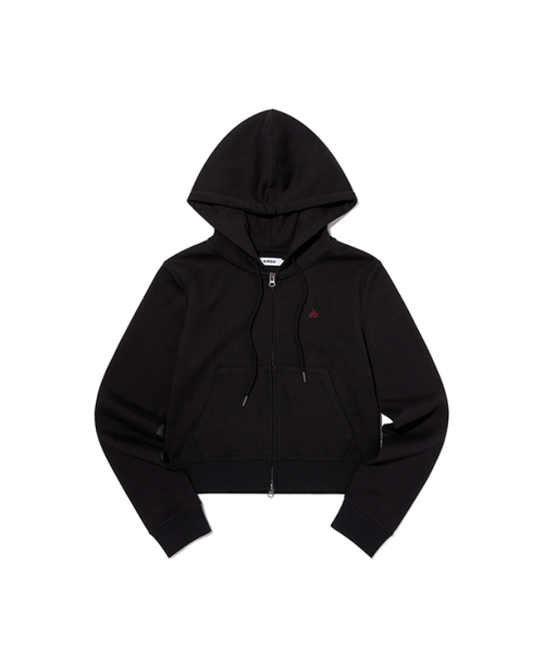 KIRSH（キルシー）の「プレーンスリムフィットフードジップアップ[ブラック]（パーカー・レディース・その他・SMALL/MEDIUM）」の3枚目の写真