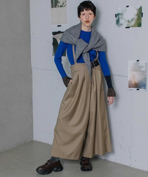 MARECHAL TERRE（マルシャルテル）の「サロペットパンツ（サロペット/オーバーオール・レディース・ブラック/グリーン/ベージュ/グレー・MEDIUM）」の3枚目の写真
