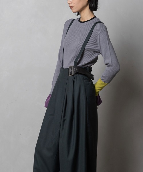 MARECHAL TERRE（マルシャルテル）の「サロペットパンツ（サロペット/オーバーオール・レディース・ブラック/グリーン/ベージュ/グレー・MEDIUM）」の8枚目の写真