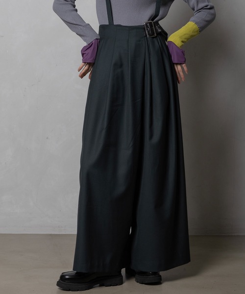 MARECHAL TERRE（マルシャルテル）の「サロペットパンツ（サロペット/オーバーオール・レディース・ブラック/グリーン/ベージュ/グレー・MEDIUM）」の9枚目の写真