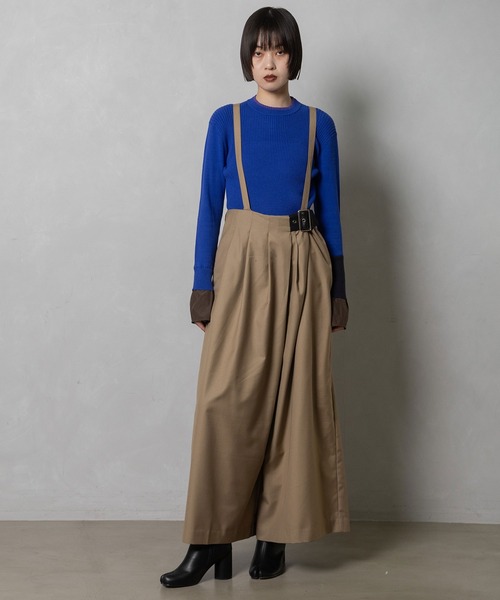 MARECHAL TERRE（マルシャルテル）の「サロペットパンツ（サロペット/オーバーオール・レディース・ブラック/グリーン/ベージュ/グレー・MEDIUM）」の10枚目の写真