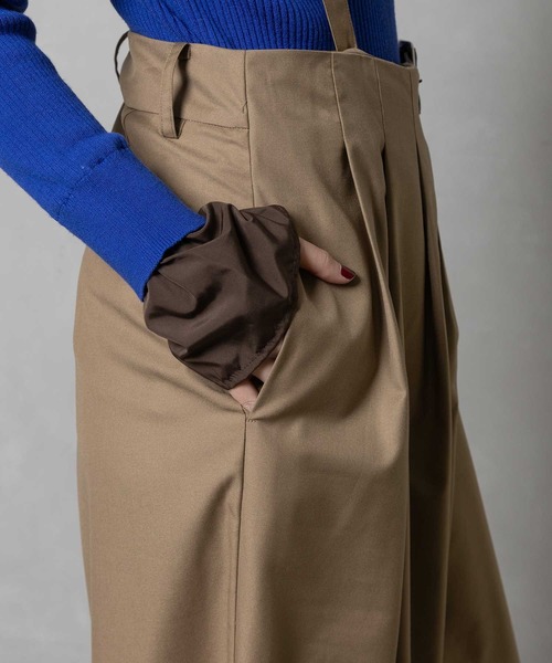 MARECHAL TERRE（マルシャルテル）の「サロペットパンツ（サロペット/オーバーオール・レディース・ブラック/グリーン/ベージュ/グレー・MEDIUM）」の18枚目の写真