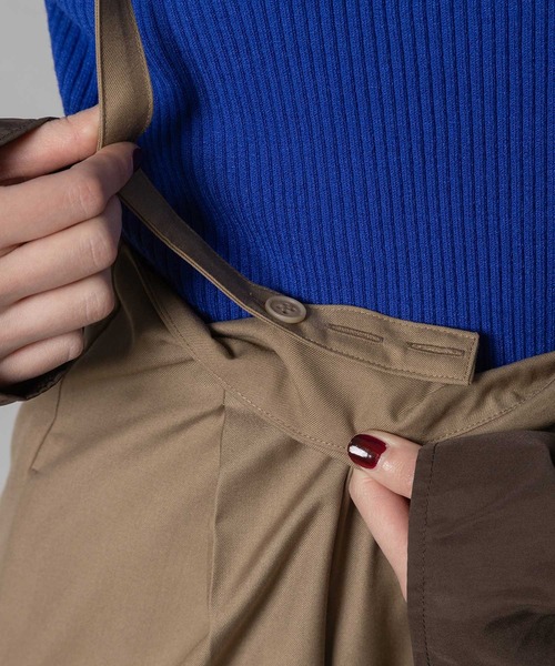 MARECHAL TERRE（マルシャルテル）の「サロペットパンツ（サロペット/オーバーオール・レディース・ブラック/グリーン/ベージュ/グレー・MEDIUM）」の21枚目の写真