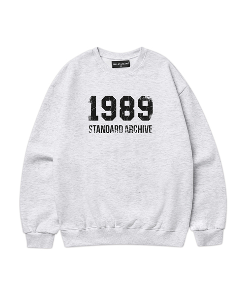 1989STANDARD(1989スタンダード)の「ヴィンテージロゴ スウェット (STMSTD-0252)(スウェット・メンズ・ブラック/バーガンディー/ネイビー/ダークグレー/ライトグレー/オートミール・MEDIUM/LARGE/X-LARGE)」の2枚目の写真