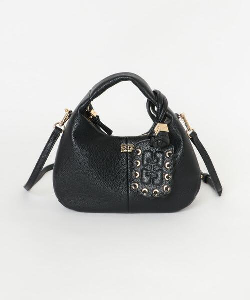GANNI（ガニー）の「GANNI　HOBO MINI GRAINED（ショルダーバッグ・レディース・ブラック・-）」の6枚目の写真