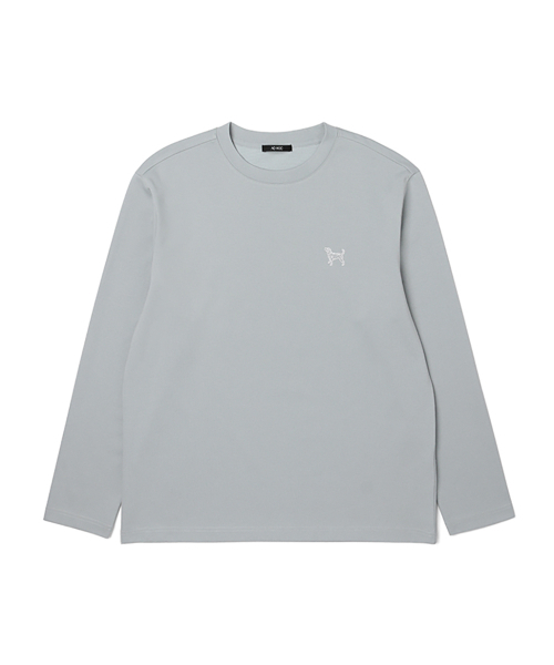 ADHOC(アドホック)の「男女共用ベーシック長袖クルーネックTシャツ (LT-BLUE) (HA2LT92-42)(Tシャツ/カットソー・レディース・その他・90/110)」の1枚目の写真