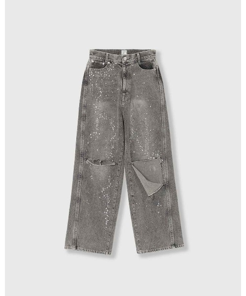 THINGS THAT MATTER(シングス ザット マター)の「SPARKLE DENIM PANTS/スパークルデニムパンツ(デニムパンツ・レディース・ブルー/ブラック・1/2)」の10枚目の写真