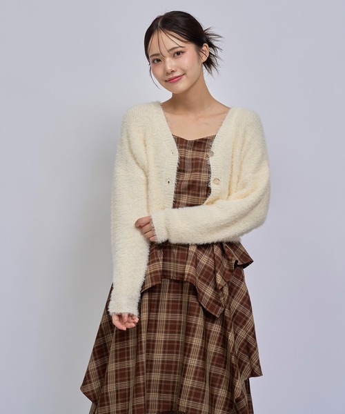 REDYAZEL(レディアゼル)の「チェックキャミソールティアードロングワンピース(ワンピース・レディース・ブラウン系その他/レッド系その他/ブルー系その他・FREE)」の22枚目の写真
