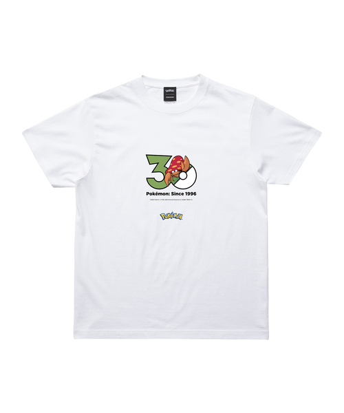 ZOZOSPOT(ゾゾスポット)の「Pokemon 30th Anniversary 1025 T-shirt 「パラセクト」(Tシャツ/カットソー・レディース・ホワイト・160cm/100cm/110cm/120cm/130cm/140cm/150cm/SMALL/MEDIUM/LARGE/X-LARGE/XX-LARGE/XXX-LARGE)」の1枚目の写真