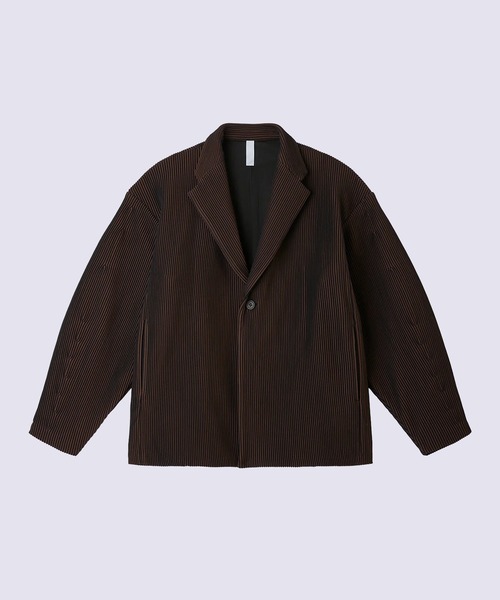 CFCL(シーエフシーエル)の「【CFCL】HYPHA TAILORED COCOON JACKET(テーラードジャケット・メンズ・ブラウン/ブラック・5/3)」の1枚目の写真