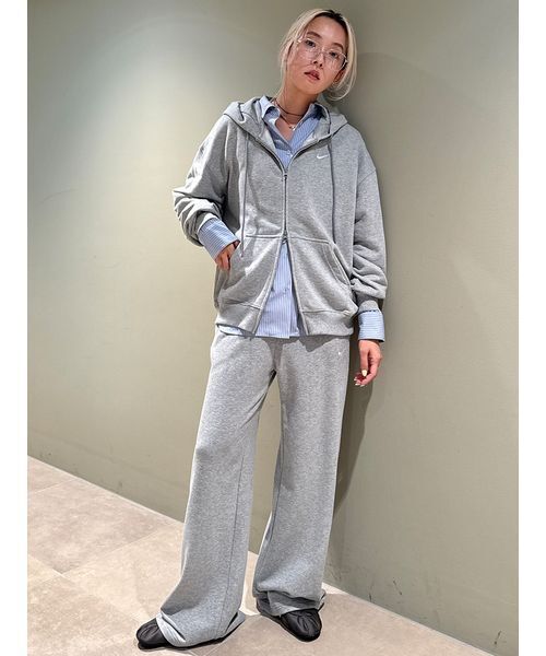 emmi(エミ)の「【NIKE】Studio Fleece Lightweight "French Terry" Women's Mid-Rise Wide-Leg Pants(その他パンツ・レディース・グレー・M/S)」の7枚目の写真