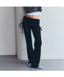 NUBASIC FOLDING BOOTSCUT PANTS BLACK