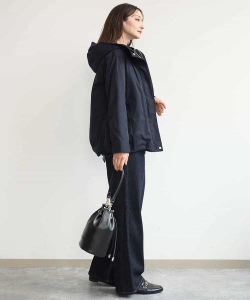 MK MICHEL KLEIN（エムケーミッシェルクラン）の「[2way]バケツ型巾着バッグ（ショルダーバッグ・レディース・サンドベージュ/ブラック・38）」の22枚目の写真