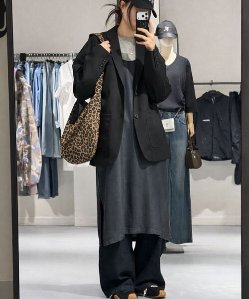 LIFE WORK(ライフワーク)の「ルーズフィットツーボタンブレザー(テーラードジャケット・メンズ・ブラック/グレー・MEDIUM/LARGE)」の8枚目の写真