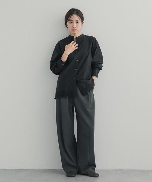 URBAN RESEARCH DOORS(アーバンリサーチドアーズ)の「裾スカラップレースブラウス(シャツ/ブラウス・レディース・オフホワイト/ブラック・FREE)」の14枚目の写真