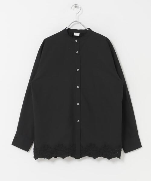 URBAN RESEARCH DOORS(アーバンリサーチドアーズ)の「裾スカラップレースブラウス(シャツ/ブラウス・レディース・オフホワイト/ブラック・FREE)」の15枚目の写真