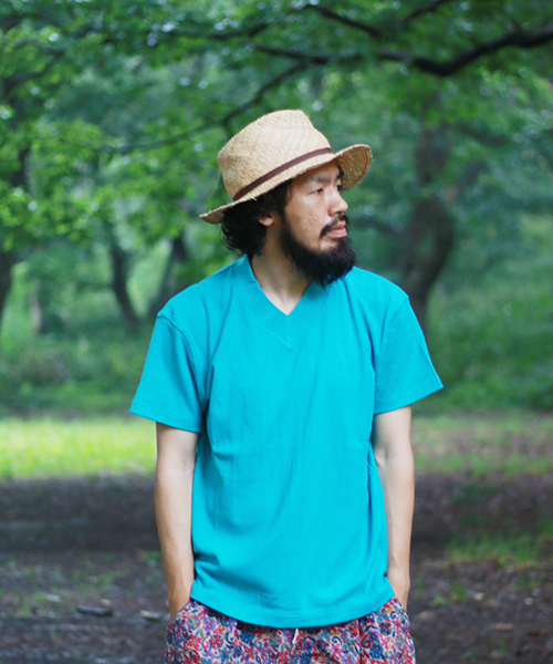 NATAL DESIGN(ネイタルデザイン)の「【ネイタルデザイン】Vネック ヘンプティ ヘヴィ-/V-NECK HEMP TEE HEAVY(Tシャツ/カットソー・メンズ・バイオレット/グリーン/ブラック/ナチュラル/ブルー系その他/ブラック系その他/ネイビー/レモンイエロー/グリーン系その他・LARGE/SMALL/MEDIUM/X-SMALL/X-LARGE)」の5枚目の写真