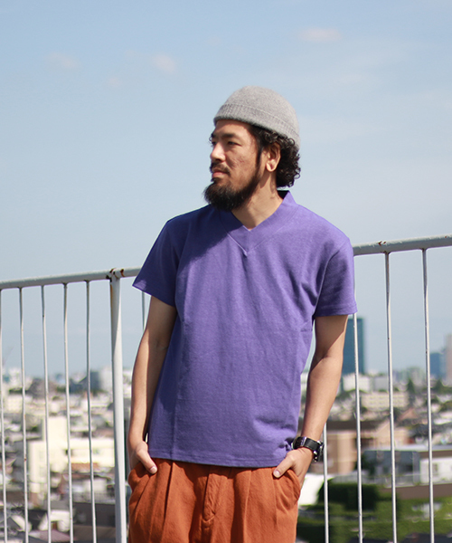 【ネイタルデザイン】Vネック ヘンプティ ヘヴィ-/V-NECK HEMP TEE HEAVY(Tシャツ/カットソー)|NATAL DESIGN(ネイタルデザイン)