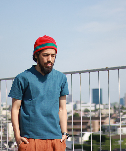 NATAL DESIGN(ネイタルデザイン)の「【ネイタルデザイン】Vネック ヘンプティ ヘヴィ-/V-NECK HEMP TEE HEAVY (Tシャツ/カットソー・メンズ・ナチュラル/ネイビー/ブラック/ブルー系その他/ブラック系その他/バイオレット/グリーン・MEDIUM/X-SMALL/SMALL/LARGE/X-LARGE)」の5枚目の写真