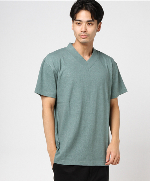 NATAL DESIGN(ネイタルデザイン)の「【ネイタルデザイン】Vネック ヘンプティ ヘヴィ-/V-NECK HEMP TEE HEAVY (Tシャツ/カットソー・メンズ・ナチュラル/ネイビー/ブラック/ブルー系その他/ブラック系その他/バイオレット/グリーン・MEDIUM/X-SMALL/SMALL/LARGE/X-LARGE)」の10枚目の写真