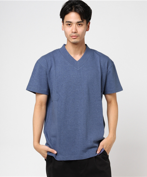 NATAL DESIGN(ネイタルデザイン)の「【ネイタルデザイン】Vネック ヘンプティ ヘヴィ-/V-NECK HEMP TEE HEAVY (Tシャツ/カットソー・メンズ・ナチュラル/ネイビー/ブラック/ブルー系その他/ブラック系その他/バイオレット/グリーン・MEDIUM/X-SMALL/SMALL/LARGE/X-LARGE)」の9枚目の写真