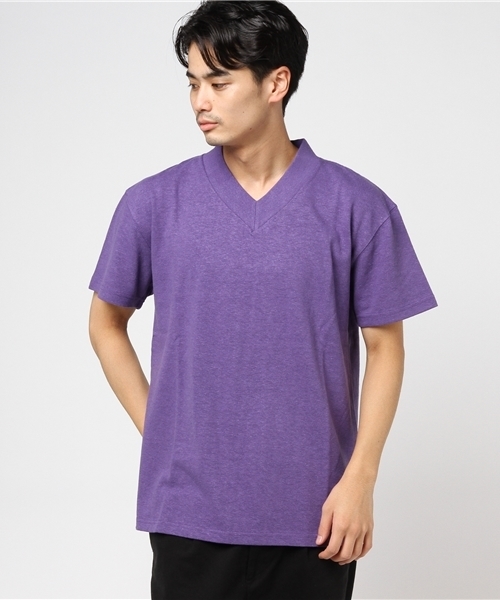 NATAL DESIGN(ネイタルデザイン)の「【ネイタルデザイン】Vネック ヘンプティ ヘヴィ-/V-NECK HEMP TEE HEAVY (Tシャツ/カットソー・メンズ・ナチュラル/ネイビー/ブラック/ブルー系その他/ブラック系その他/バイオレット/グリーン・MEDIUM/X-SMALL/SMALL/LARGE/X-LARGE)」の8枚目の写真