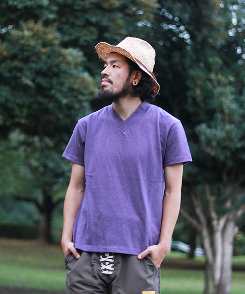 NATAL DESIGN(ネイタルデザイン)の「【ネイタルデザイン】Vネック ヘンプティ ヘヴィ-/V-NECK HEMP TEE HEAVY(Tシャツ/カットソー・メンズ・バイオレット/グリーン/ブラック/ナチュラル/ブルー系その他/ブラック系その他/ネイビー/レモンイエロー/グリーン系その他・LARGE/SMALL/MEDIUM/X-SMALL/X-LARGE)」の19枚目の写真