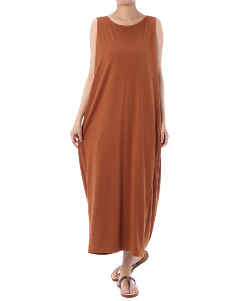 AZUL by moussy(アズールバイマウジー)の「バックドレープタンクOP(Tシャツ/カットソー・レディース・ブラック/トップグレー/キャメル・SMALL/LARGE/MEDIUM)」の8枚目の写真