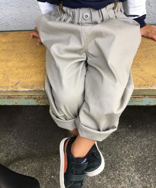 coen(コーエン)の「【coen kids】コットンツイルタックテーパードパンツ(100~150cm)(その他パンツ・キッズ・ネイビー/ベージュ/オリーブ/コバルトブルー・110/130/100/120/140/150)」の2枚目の写真