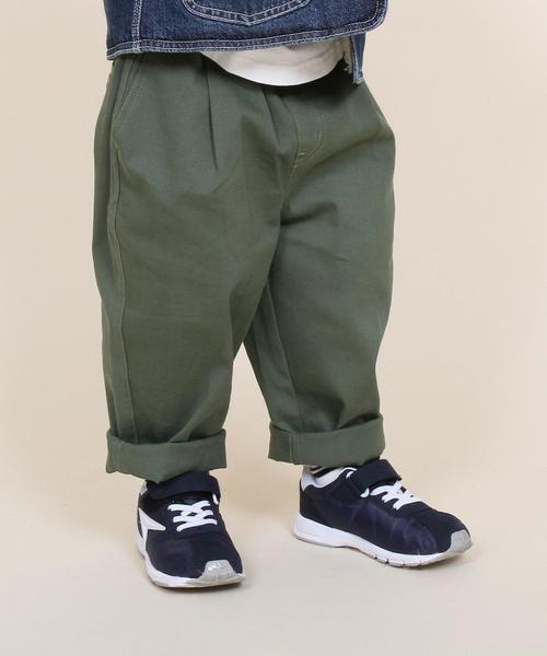 coen(コーエン)の「【coen kids】コットンツイルタックテーパードパンツ(100~150cm)(その他パンツ・キッズ・ネイビー/ベージュ/オリーブ/コバルトブルー・110/130/100/120/140/150)」の3枚目の写真