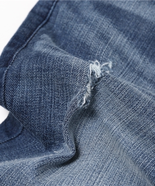 VENCEEXCHANGE(ヴァンスエクスチェンジ)の「リペアーデニムスキニーパンツ(デニムパンツ・メンズ・ネイビー/ブルー・MEDIUM/SMALL/LARGE)」の7枚目の写真